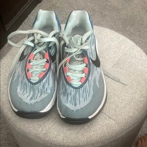 Nike Kids Blue and Pink Athletic Shoes